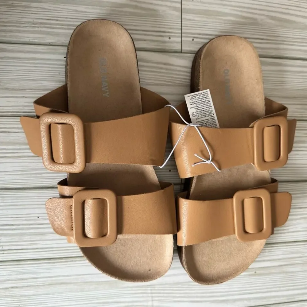 Old Navy Women’s Double Strap With Buckle Sandals Sz 7
